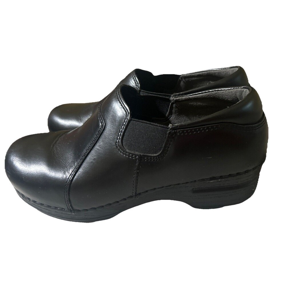 Dansko XP Slip On Shoes Women's EU38/US7.5 Black Leather Comfort Nursing Support